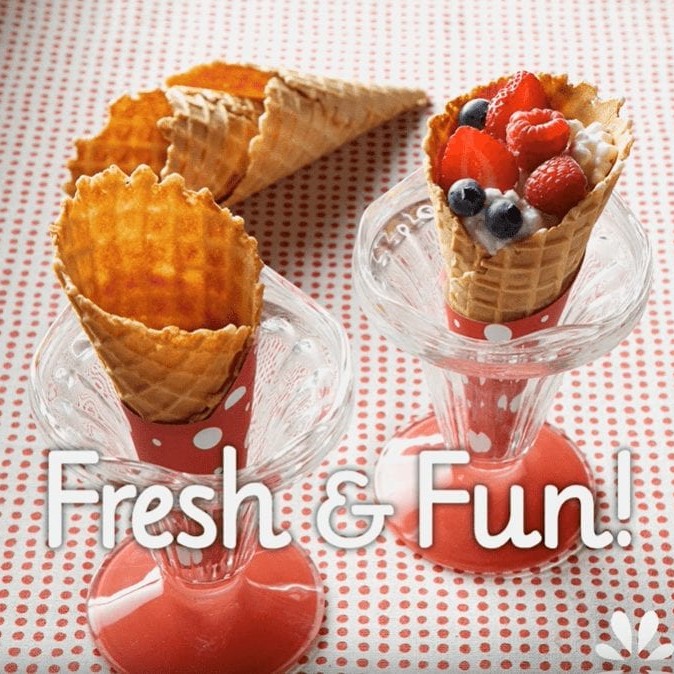 Fresh and Fruity Cones