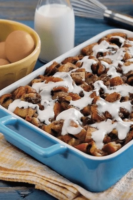 Frosted Cinnamon Roll Bake