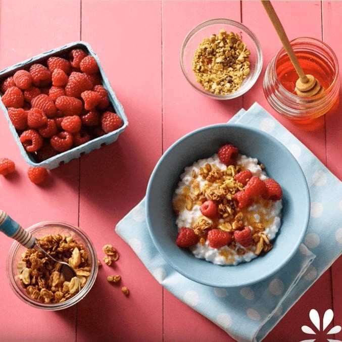 Raspberry Granola Breakfast Bowl Video