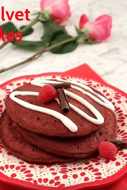 Red Velvet Pancakes