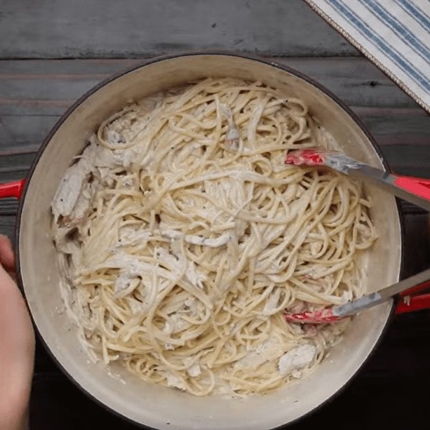 Sour Cream Pasta with Herb Roasted Turkey