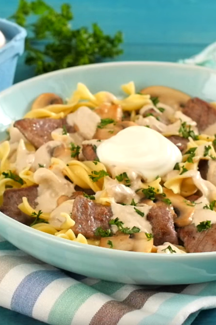 Southern Beef Stroganoff