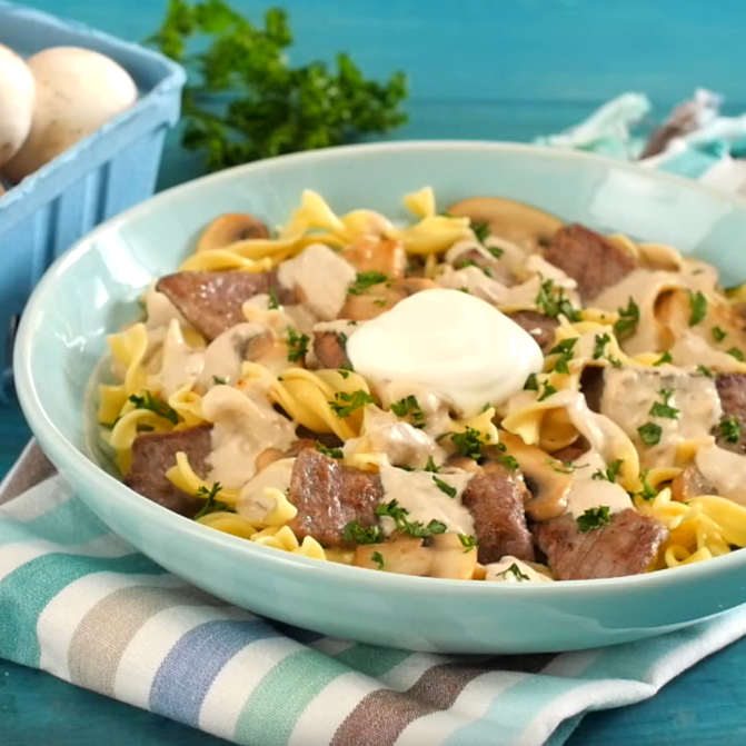 Southern Beef Stroganoff