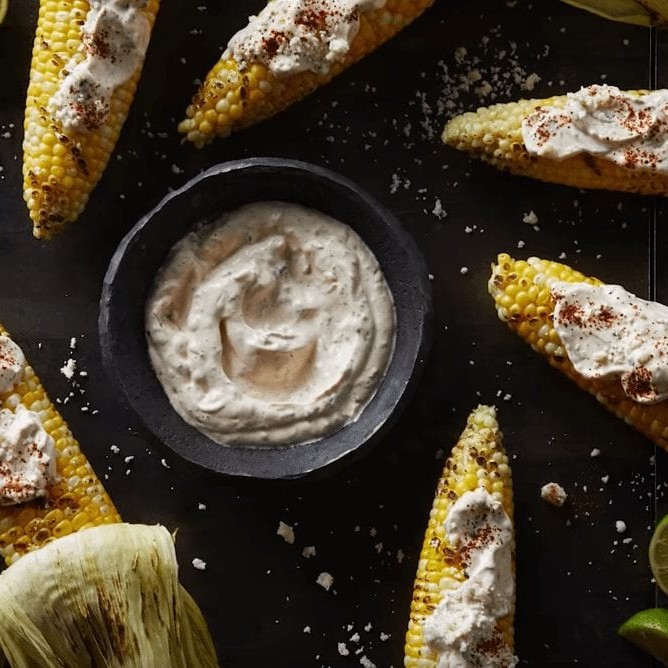 Mexican Street Corn on plate