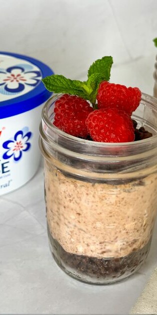 No Bake Chocolate Rasp Cheesecake Jars 770x628