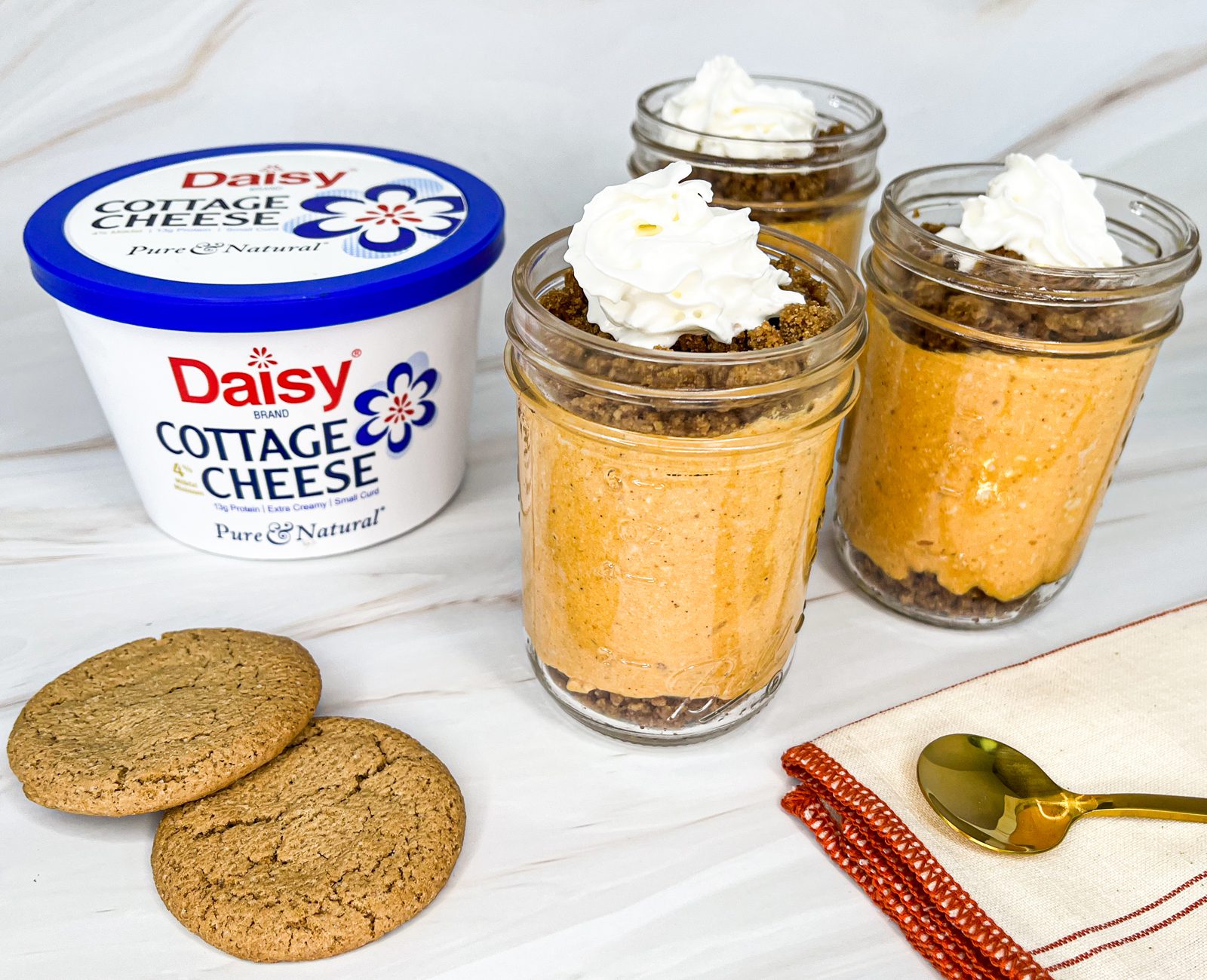 Click to open No Bake Pumpkin Cheesecake Jars recipe