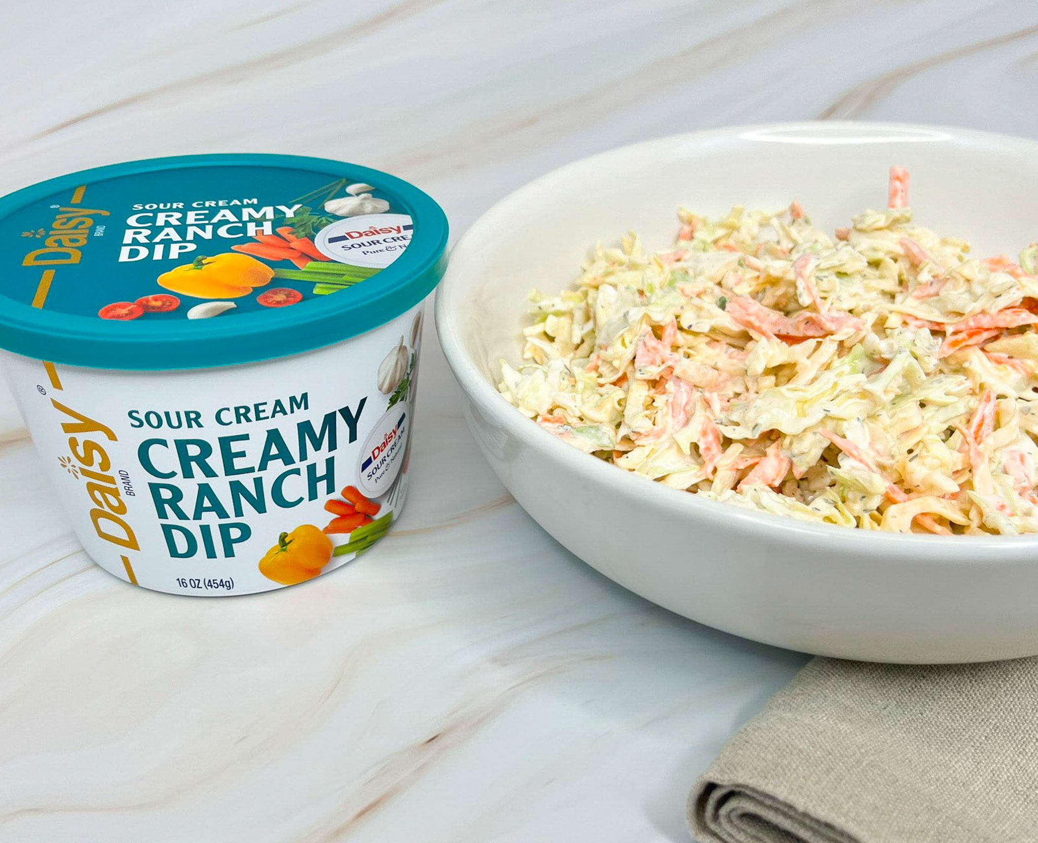 Click to open Creamy Ranch Coleslaw recipe