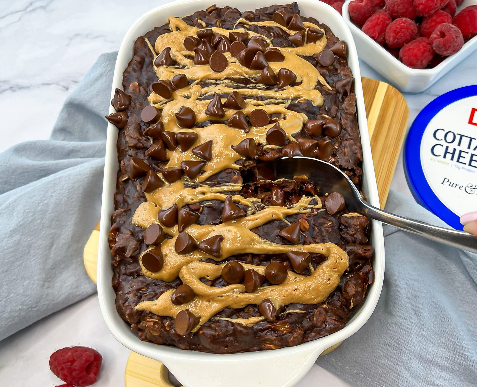 Peanut Butter Chocolate Baked Oatmeal slider image 3