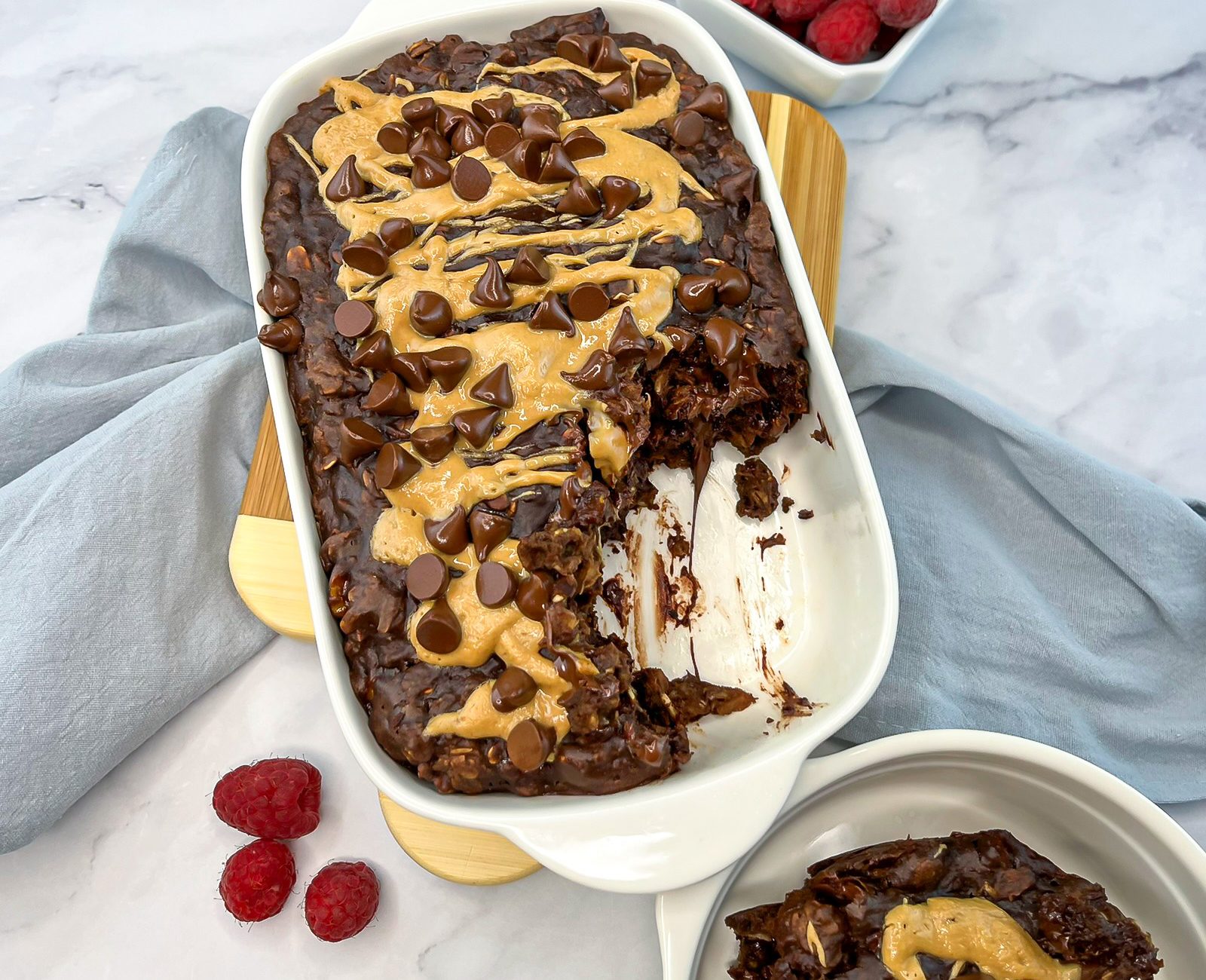 Click to open Peanut Butter Chocolate Baked Oatmeal recipe