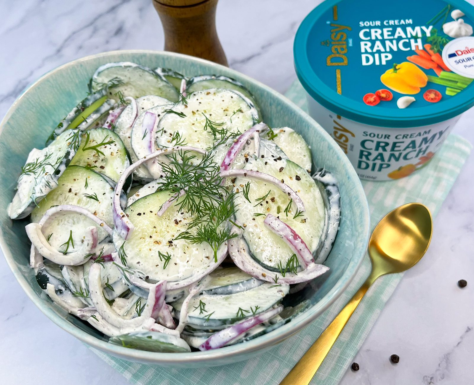 Click to open Creamy Cucumber Salad recipe