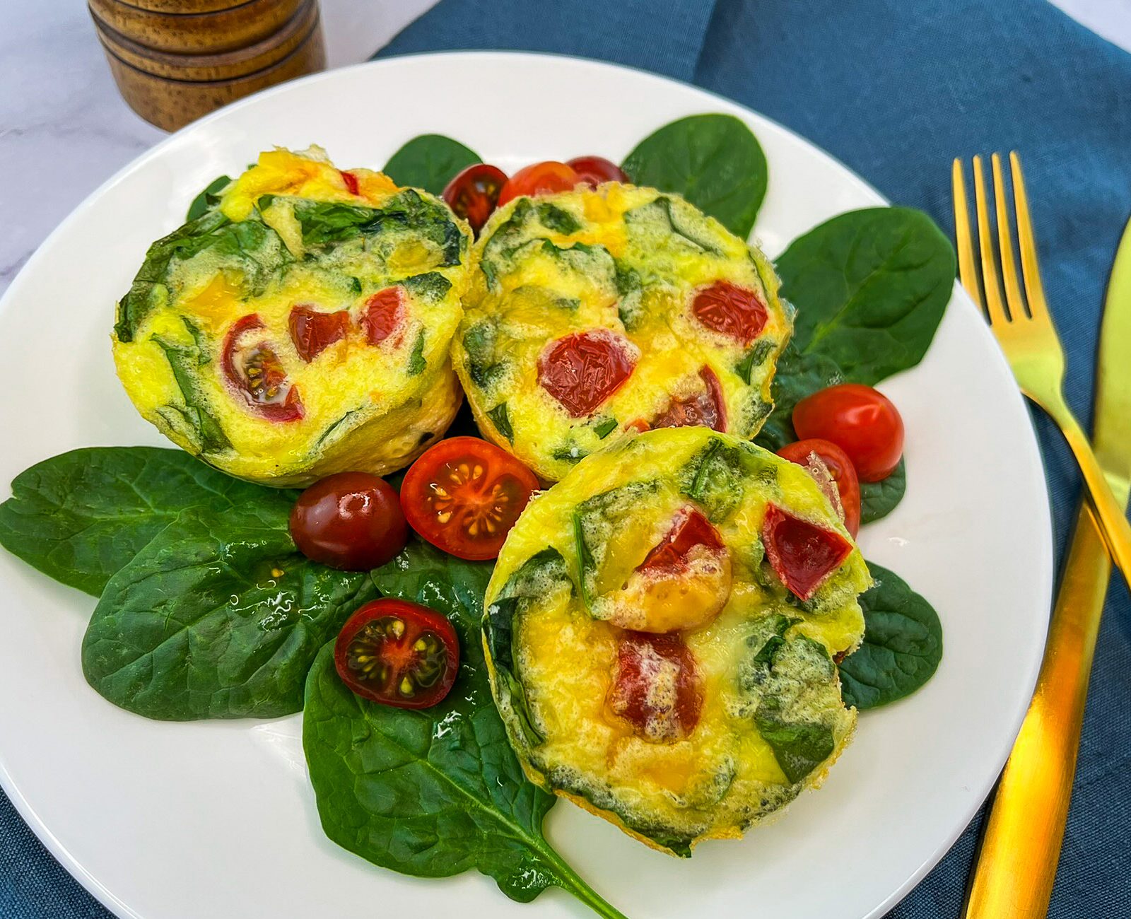 Click to open Spinach Tomato Egg Bites recipe