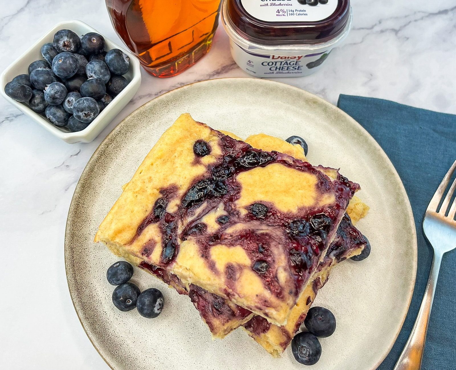 Click to open Blueberry Sheet Pan Pancakes recipe