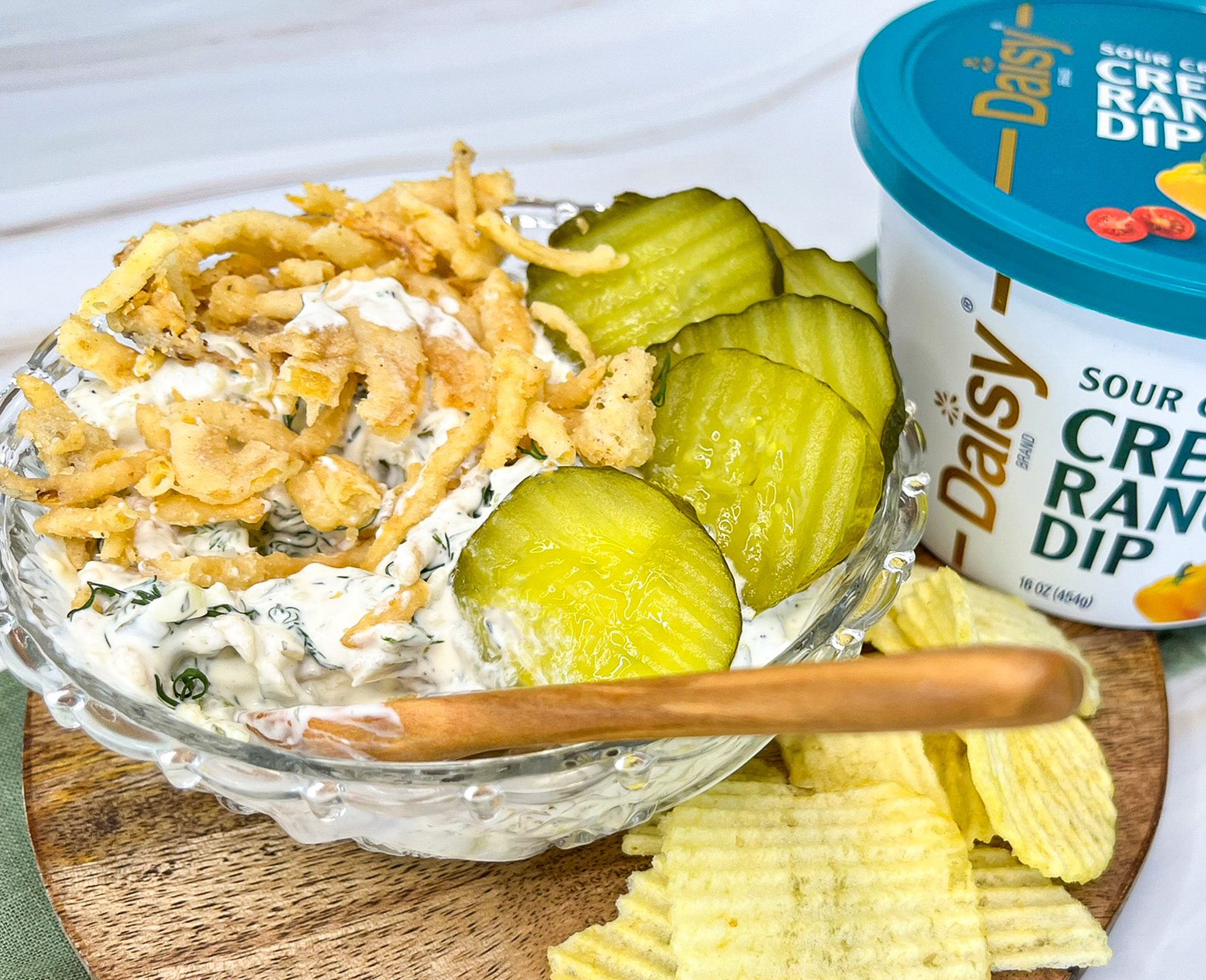 Click to open Ranch Fried Pickle Dip recipe