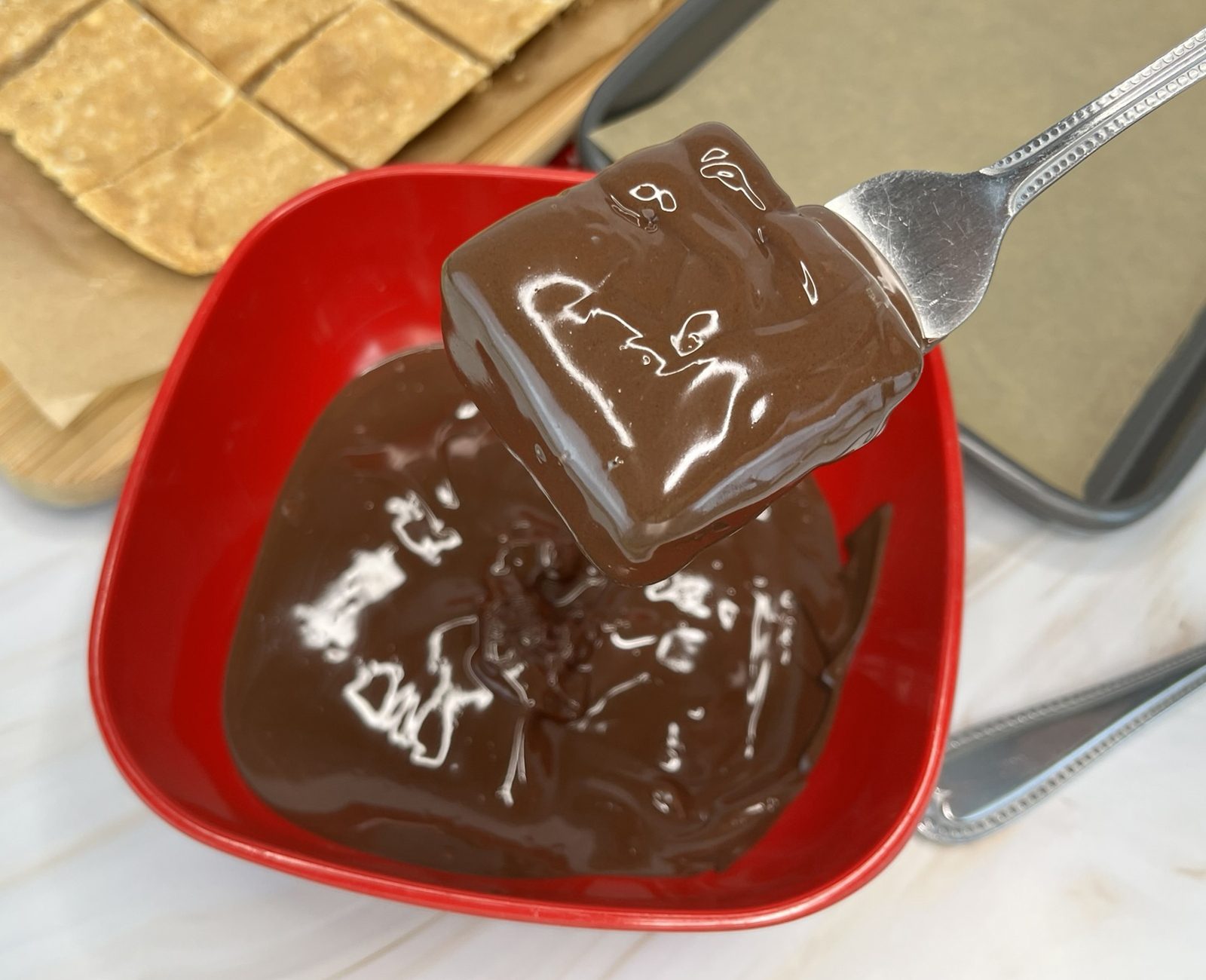 Peanut Butter Chocolate Protein Bars slider image 6