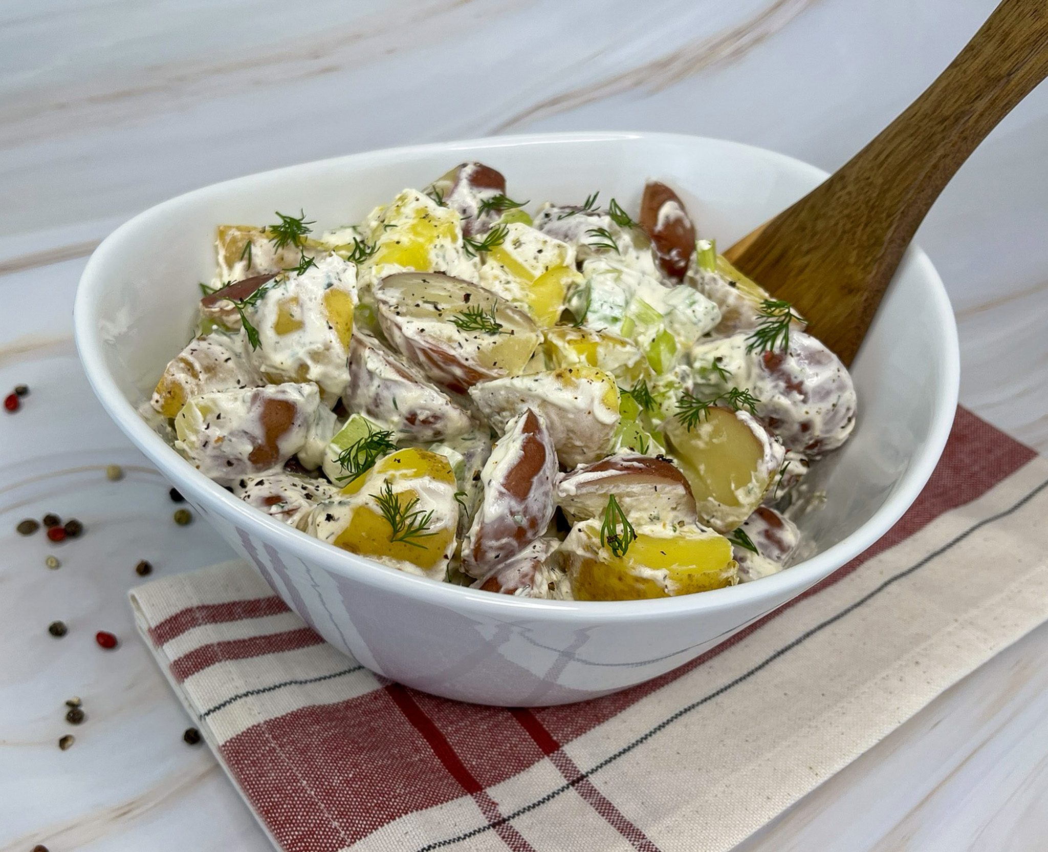 Click to open Creamy Ranch Potato Salad recipe