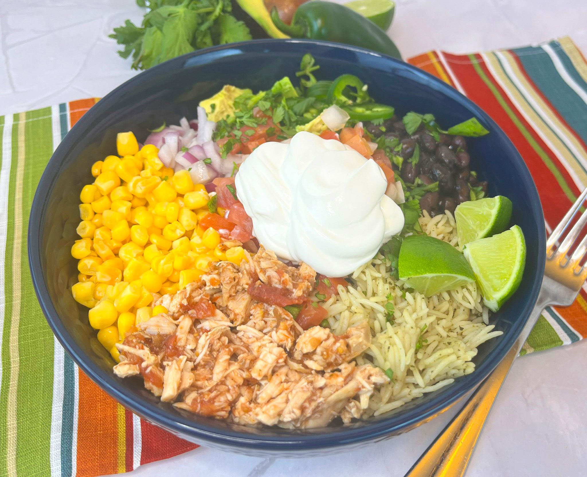 Click to open Salsa Chicken Burrito Bowl recipe
