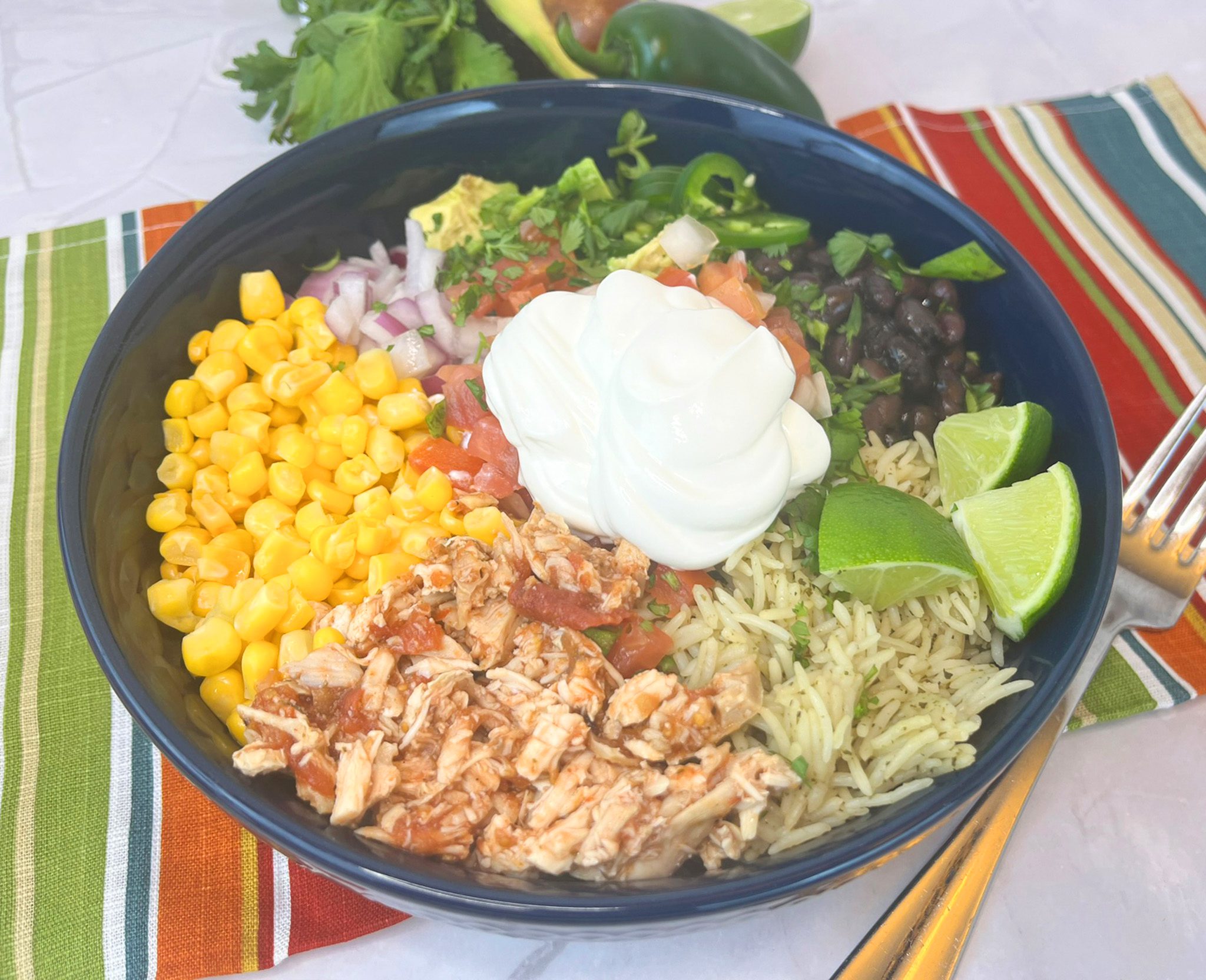 Click to open Salsa Chicken Burrito Bowl recipe