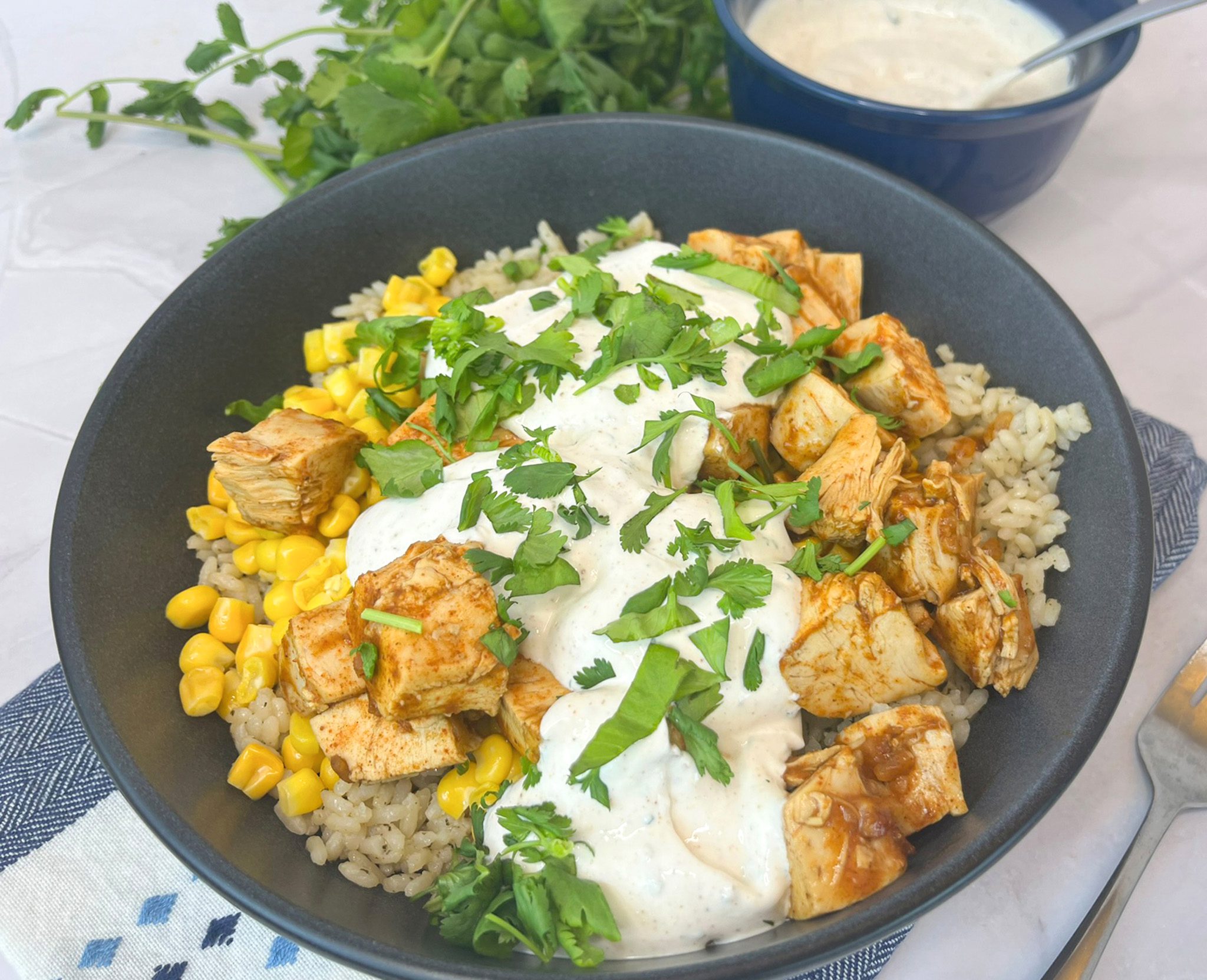Click to open Street Corn Chicken Bowl recipe