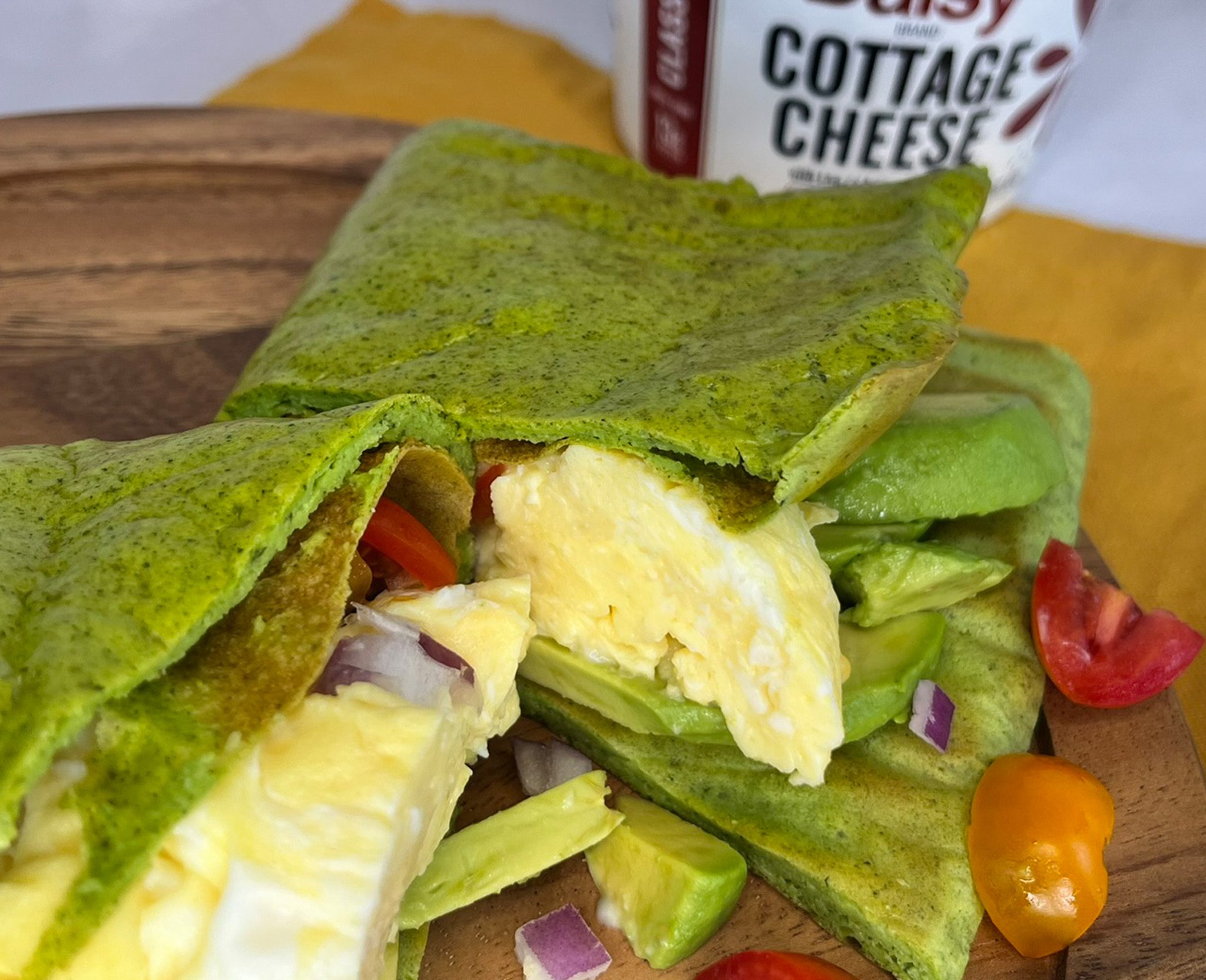 Click to open Spinach Cottage Cheese Flatbread recipe